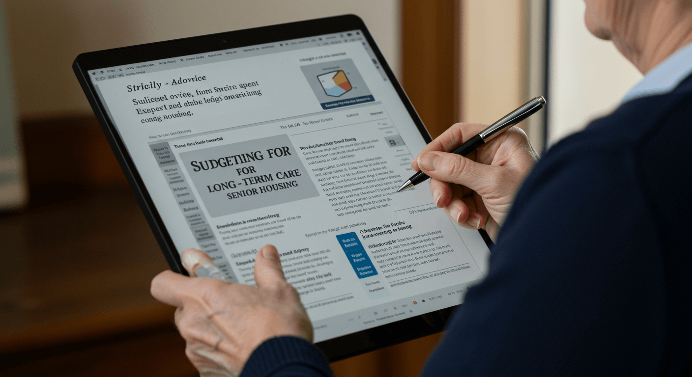 Budgeting for Long-Term Care and Senior Housing